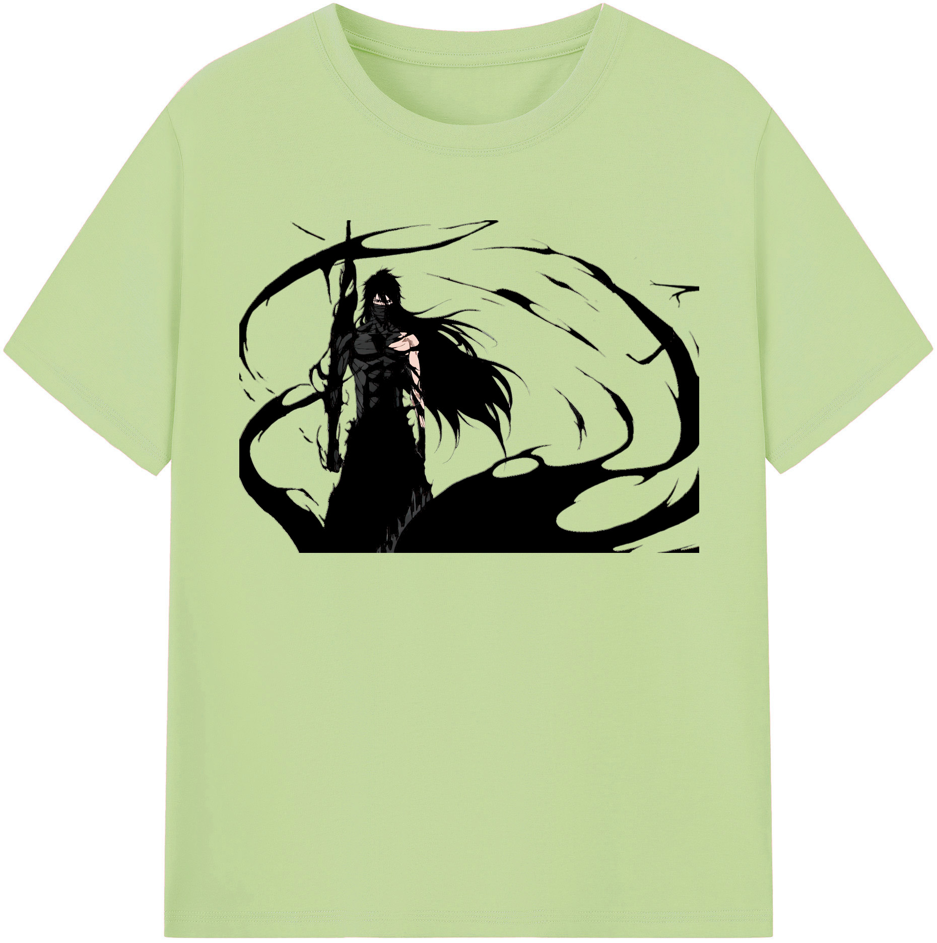 （画像用） ブリーチ 黒崎一護（くろさき いちご）BLEACH Kurosaki Ichigo 綿100％半袖Tシャツ（フロントプリント）